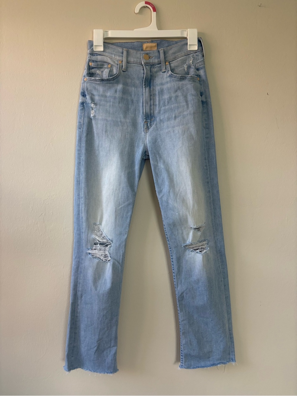 Mother Jeans Women’s Size 26 High Waisted Rider Ankle Fray Island Afterhours